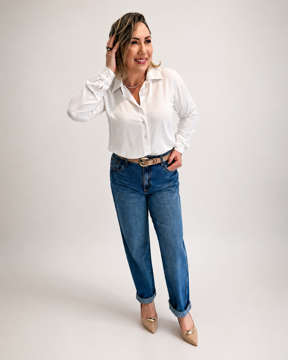 Camisa Valentina BRANCA - Imagem 2