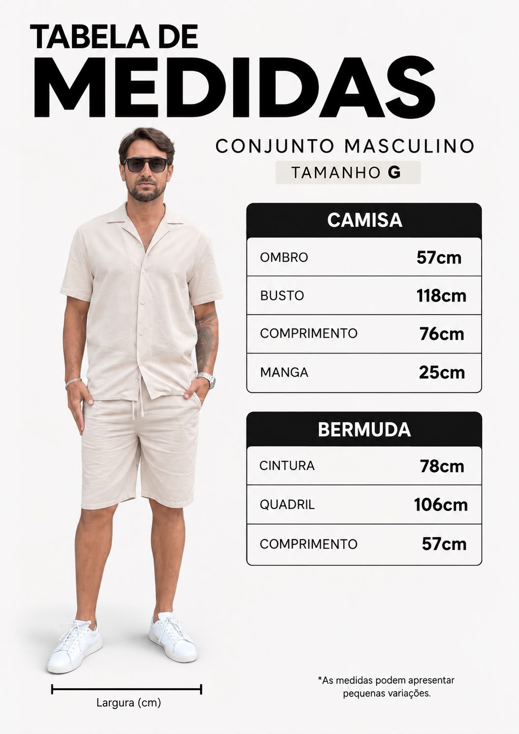 Conjunto Masculino Linho - Imagem 9