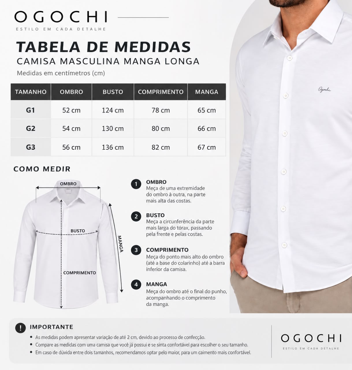 Camisa Social Slim GG+ - Imagem 10