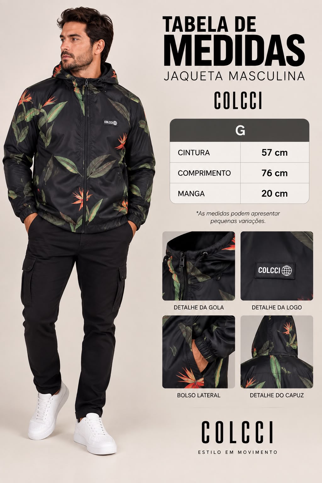 Jaqueta COLCCI Corta-Vento Tropical - Imagem 7